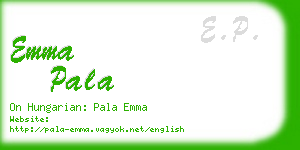 emma pala business card